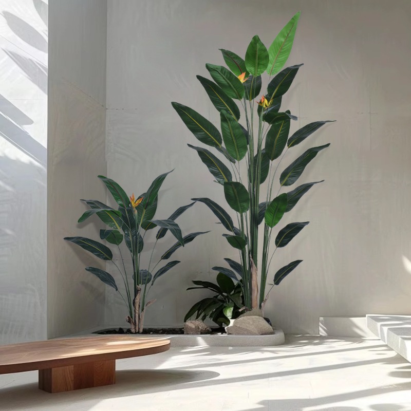 Bird Paradise Strelitzia - Реалистичное крупное искусственное растение Стрелиция (Райская