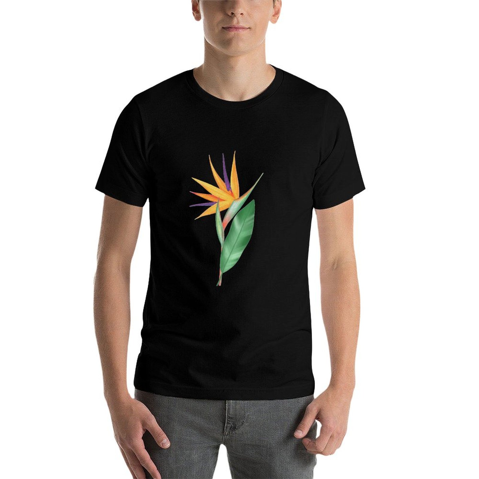 Футболка с акварельным изображ – обзор и цена Bird Paradise Strelitzia