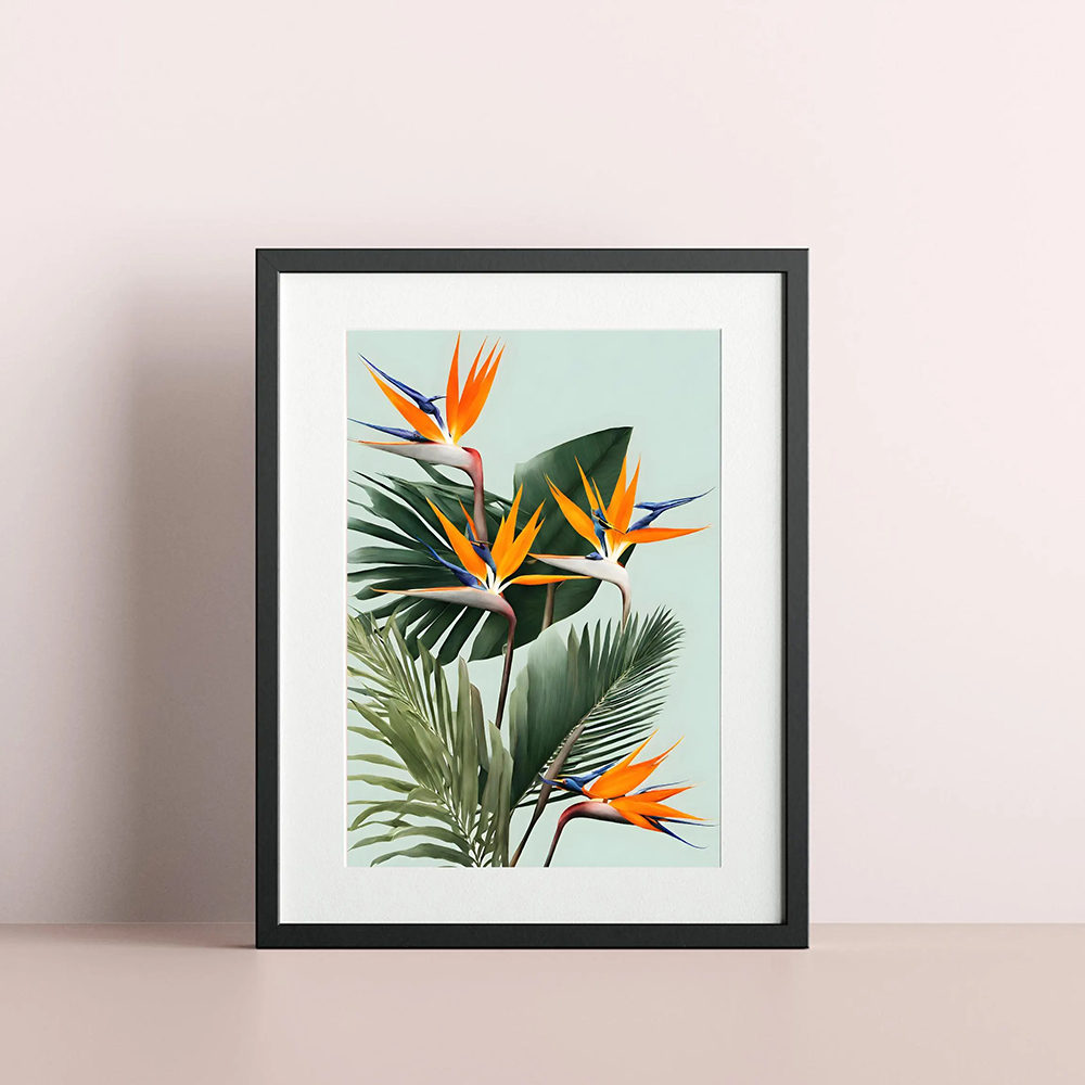 Настенное искусство Райской пт – обзор и цена Bird Paradise Strelitzia